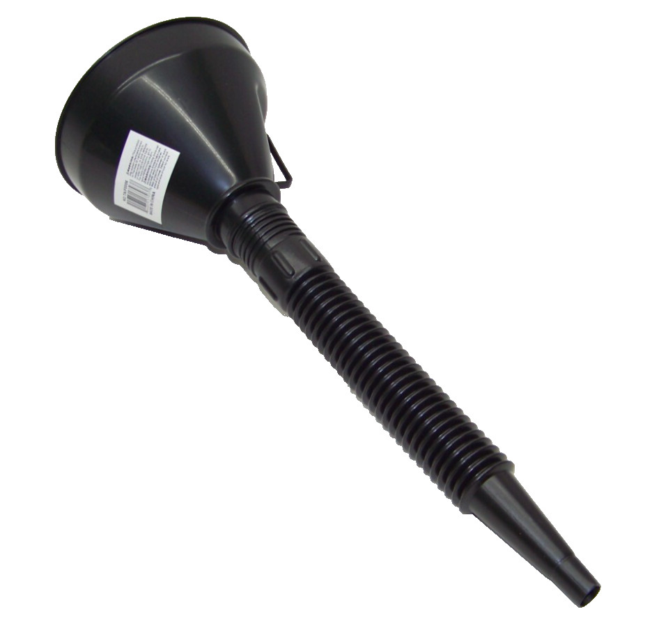15in Long Flexible Funnel Transmission and Motor Oil Water Filler 5in Mouth