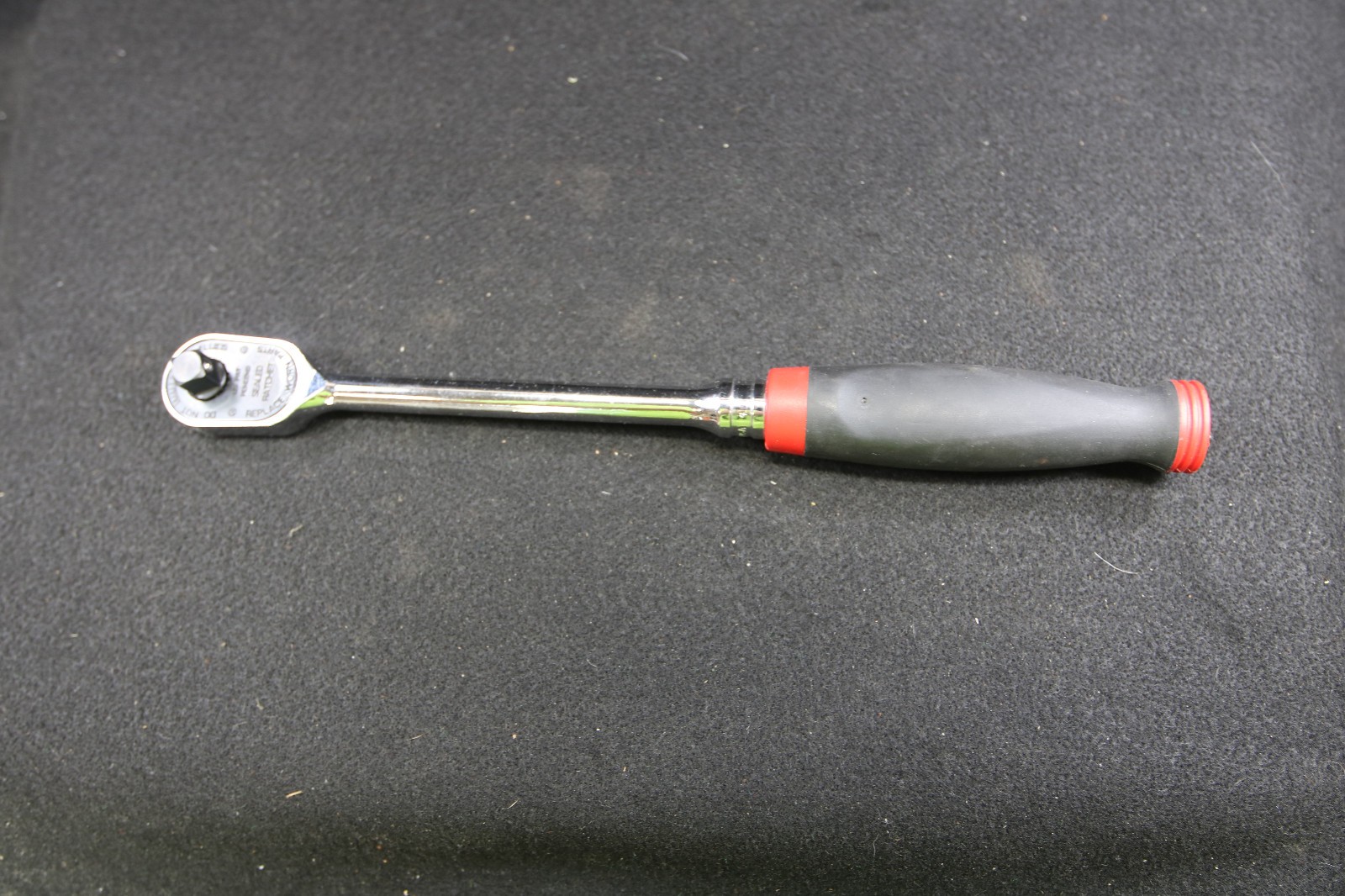 Snap On Tools FHL100 3/8″ Drive Dual 100 Soft Grip Long Handle Ratchet Red F/S