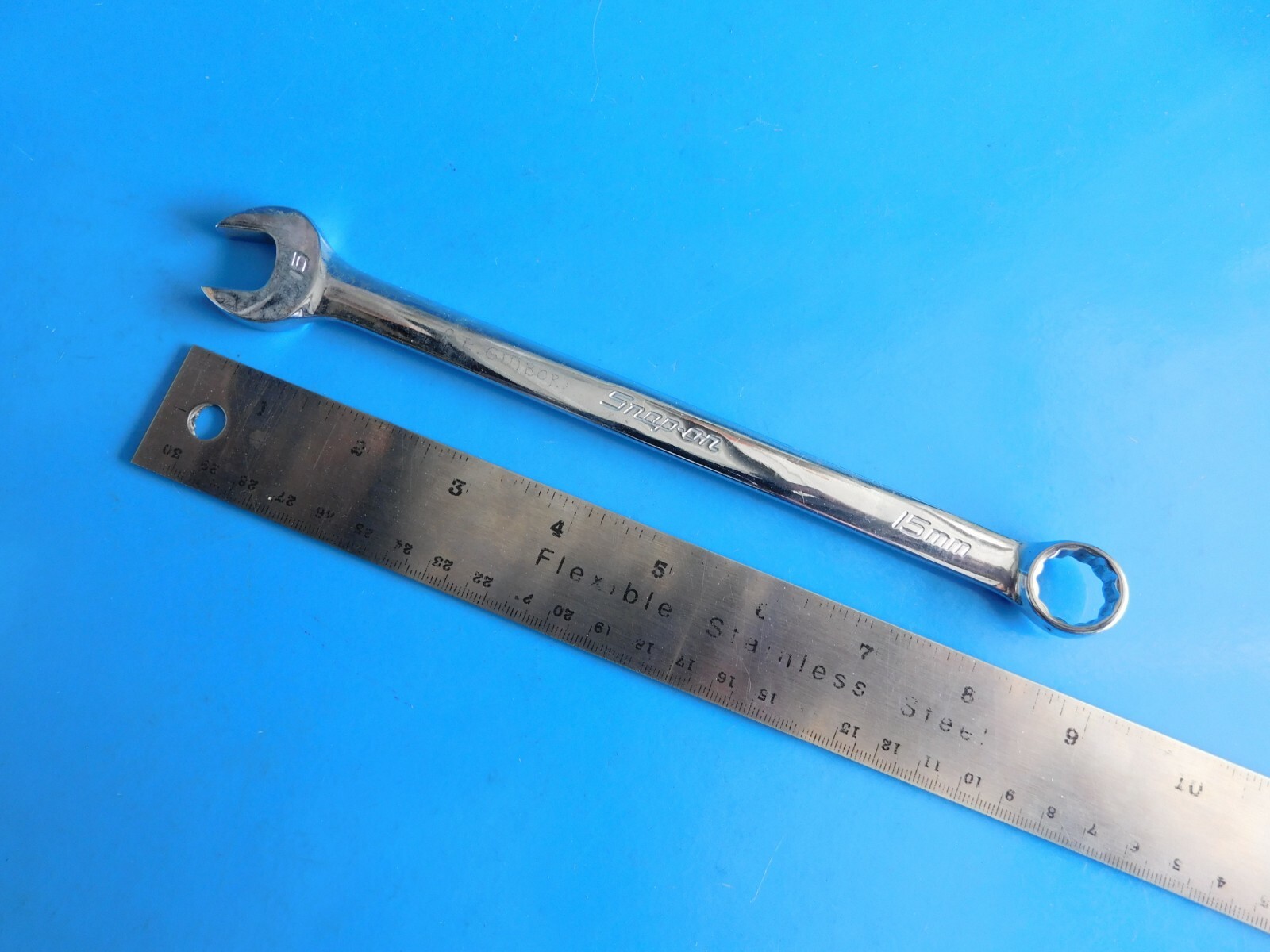 USED, » SNAP ON TOOLS » 15 MM COMBO WRENCH , PART #OEXM150A