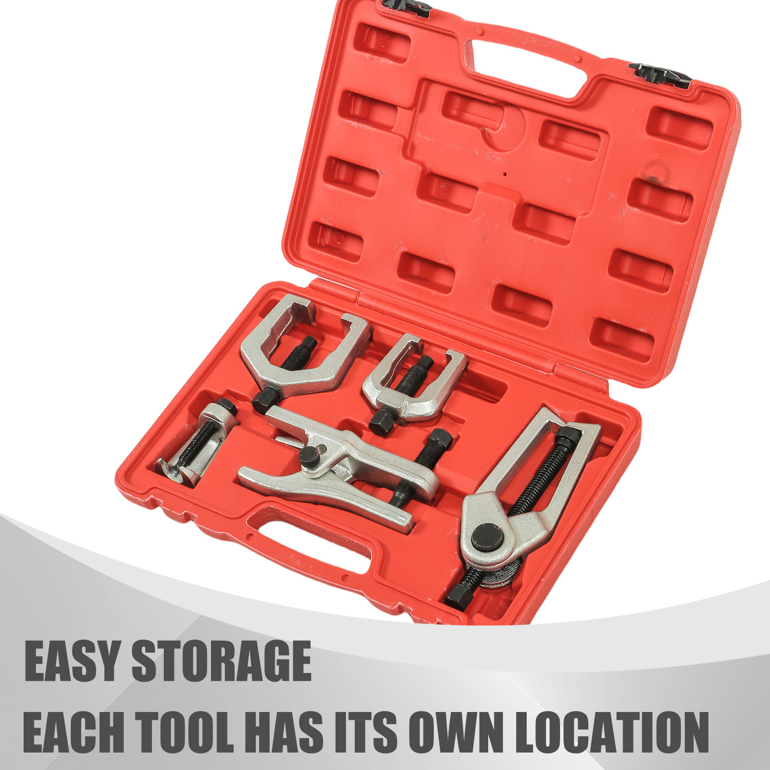 5Pcs Front End Service Kit Pitman Arm Puller Ball Joint Tie Rod Removal Tool Kit