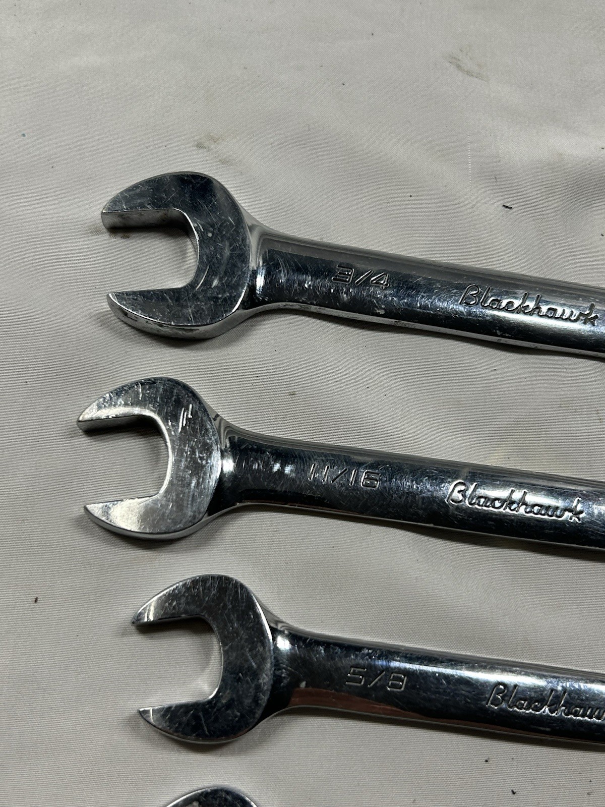 Blackhawk by Proto BW-1408 7pc Saw reversible ratcheting combination wrenches
