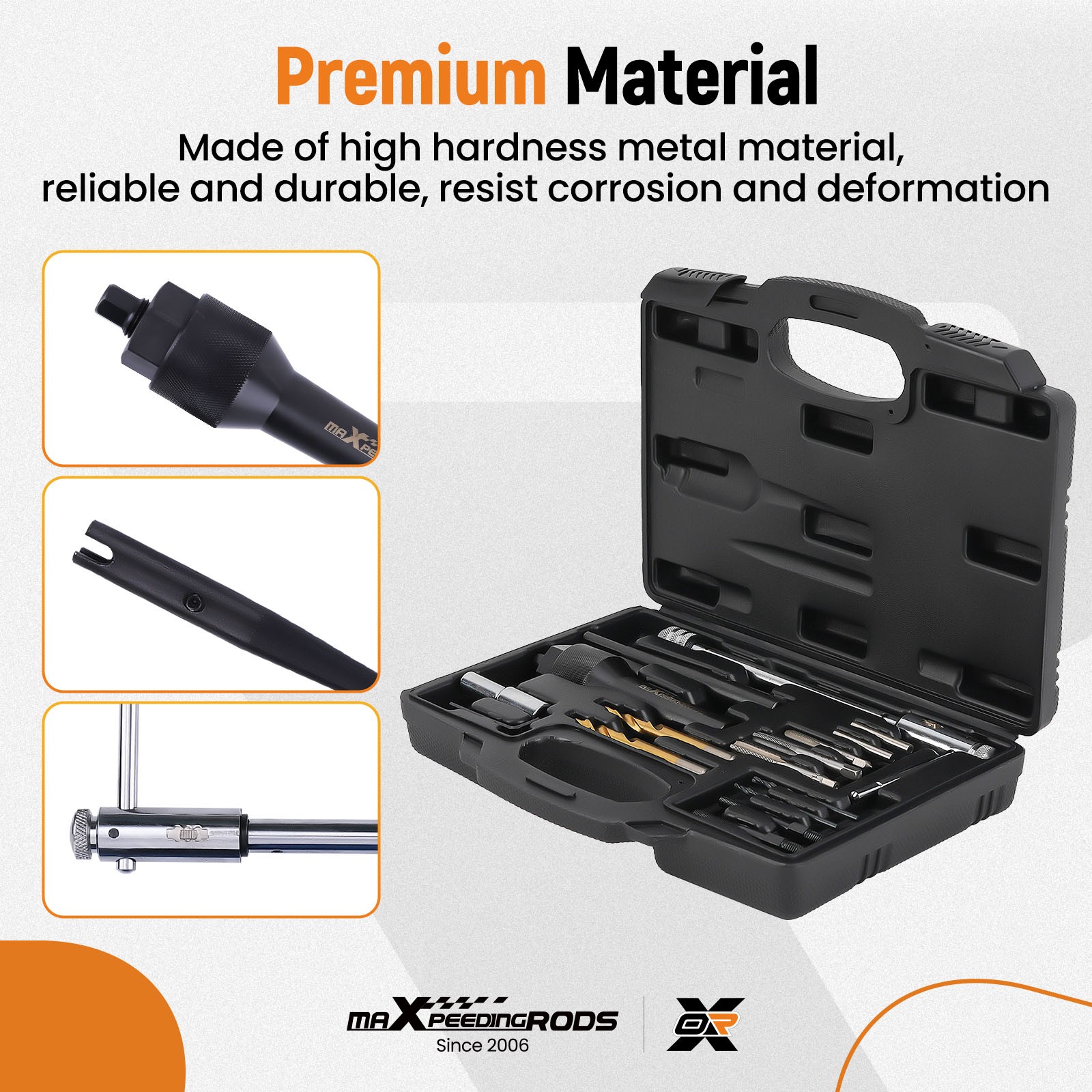 Damaged Glow Plug Removal Remover Tool Kit 16* Set 8mm 10mm Glow Plugs