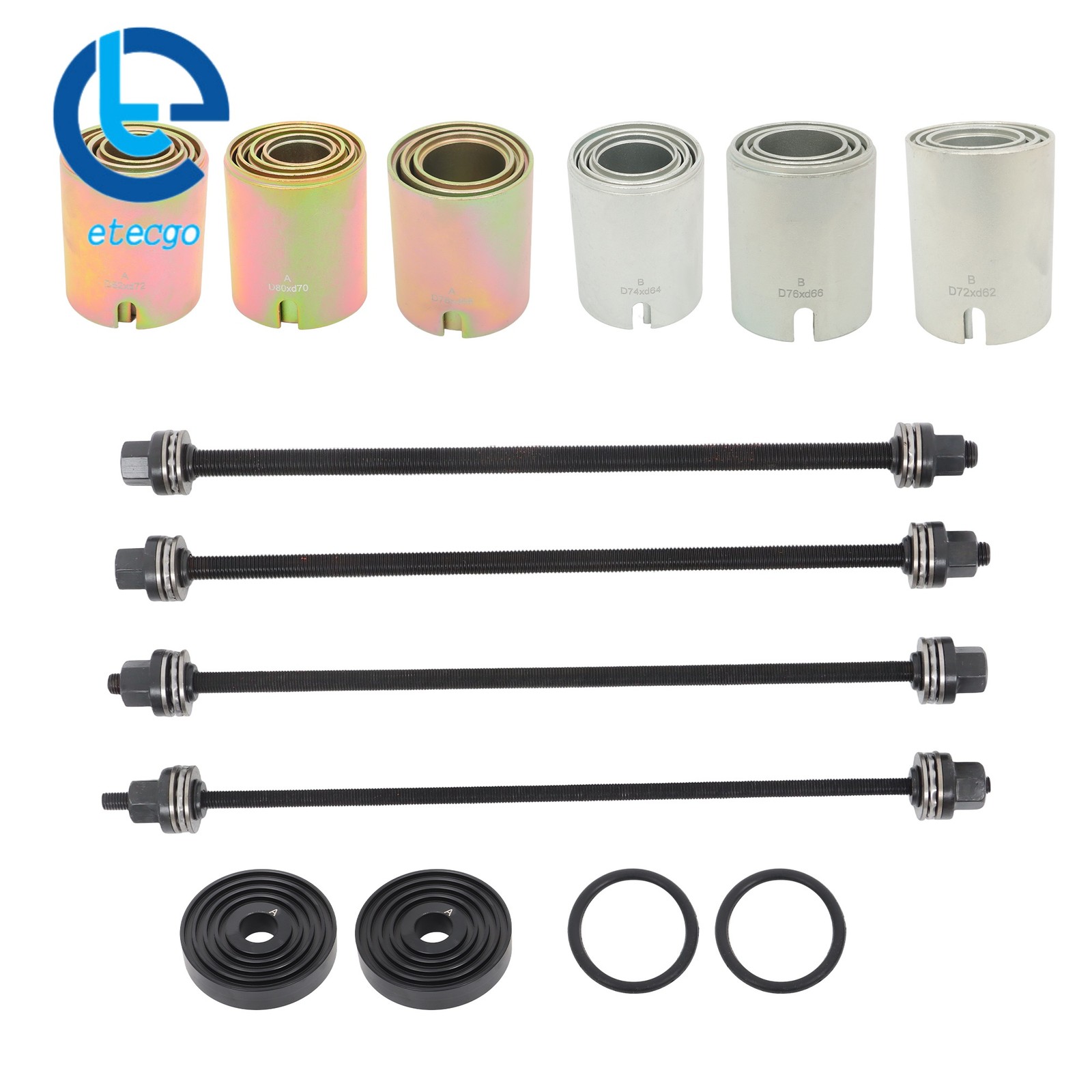 26PCS Universal Press And Pull Sleeve Kit Bush Bearing Removal Insertion Tool