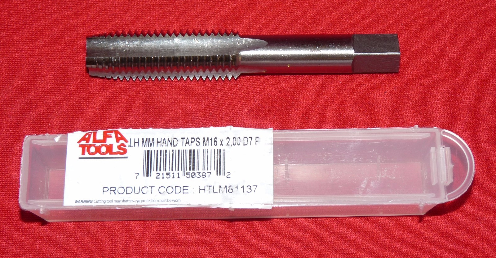 M16 x 2.0 LEFT HAND Plug Tap Hand Alfa HTLM81137 16MM HSS 4FL LH Metric