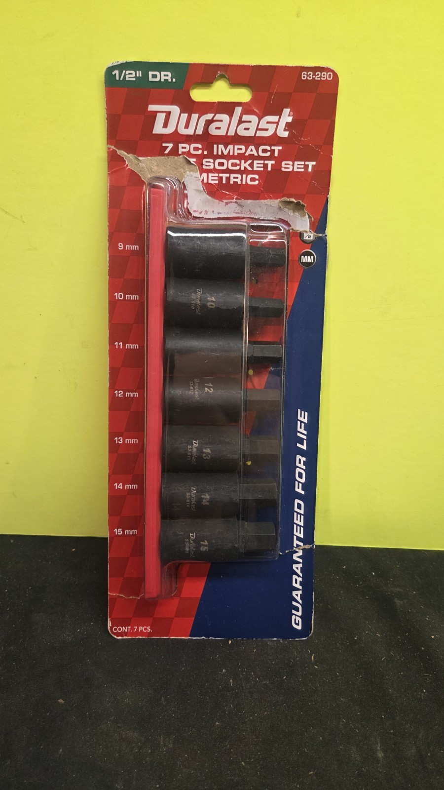 Duralast 7-Piece Impact Socket Metric Set 1/2 Inch
