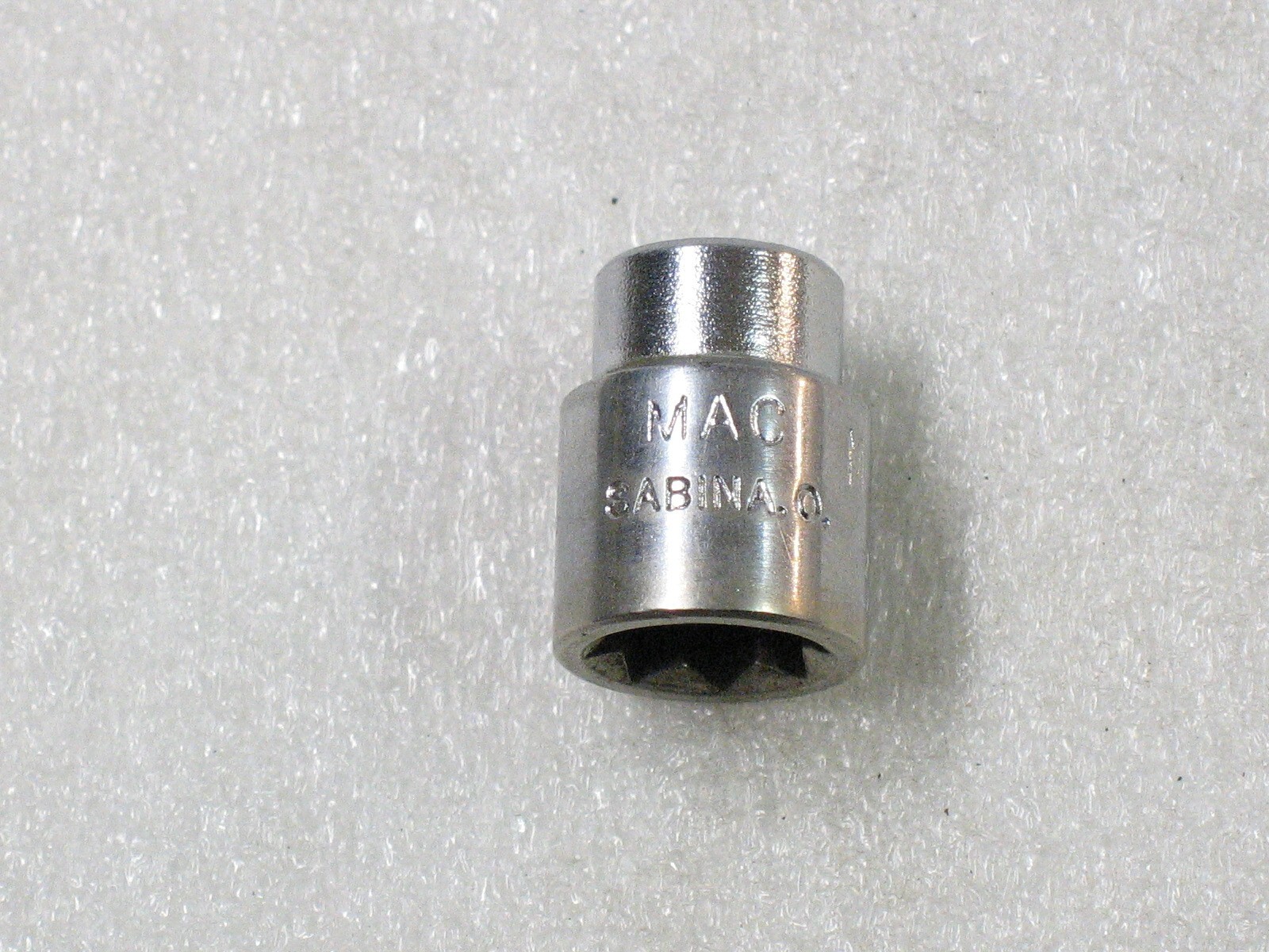 Mac Sabina Tools 3/8″ 8 Pt. Double Square 1/4″ Dr. Shallow Chrome Socket M128