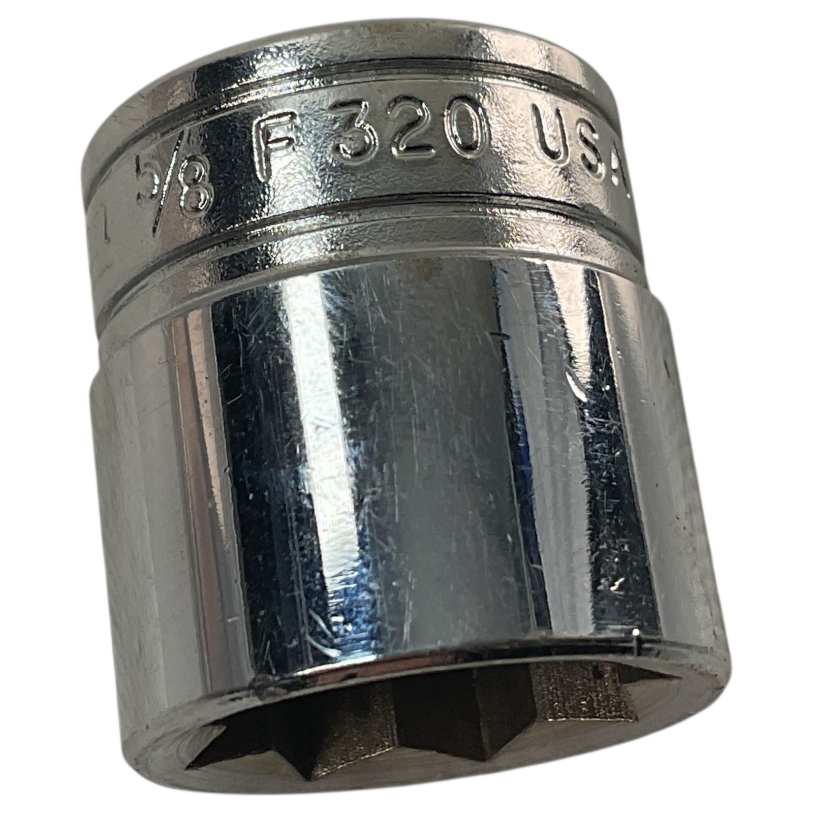 Snap-On Double Square Socket 5/8″ F320 3/8″ Drive 8 Pt As Pictured Mechanic Tool