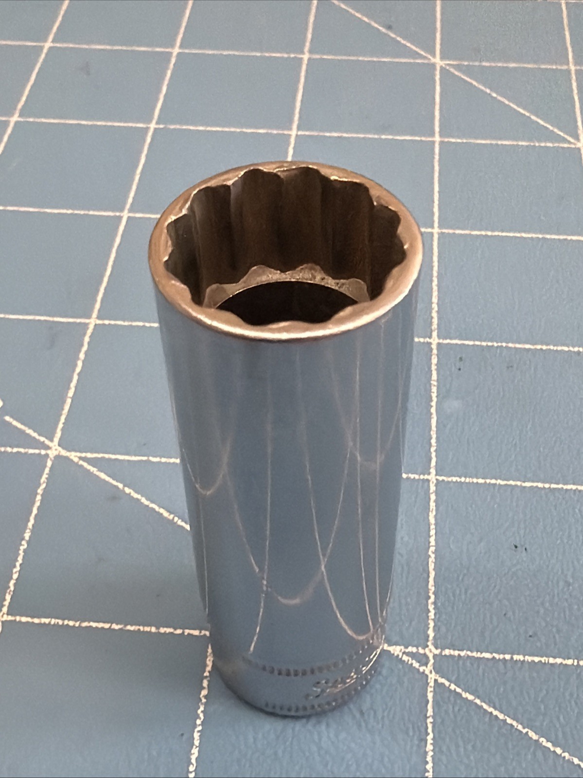 Snap-on Tools SFM16 3/8″ Drive 16mm Metric 12 Point Deep Chrome Socket – USA