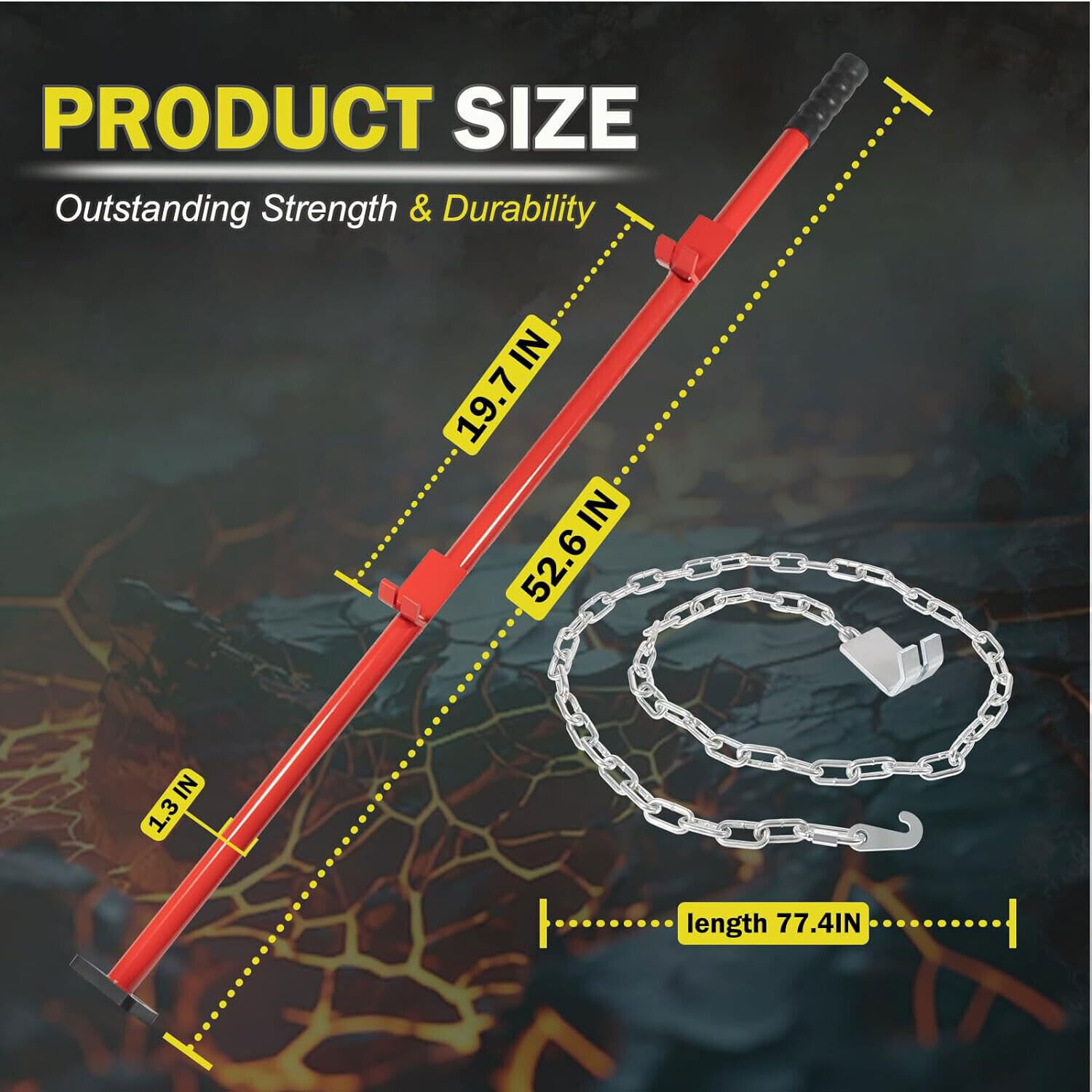 Hustler Stick Body Jack 77175 Car Panel Bumper Auto Body Alignment Repair Tool