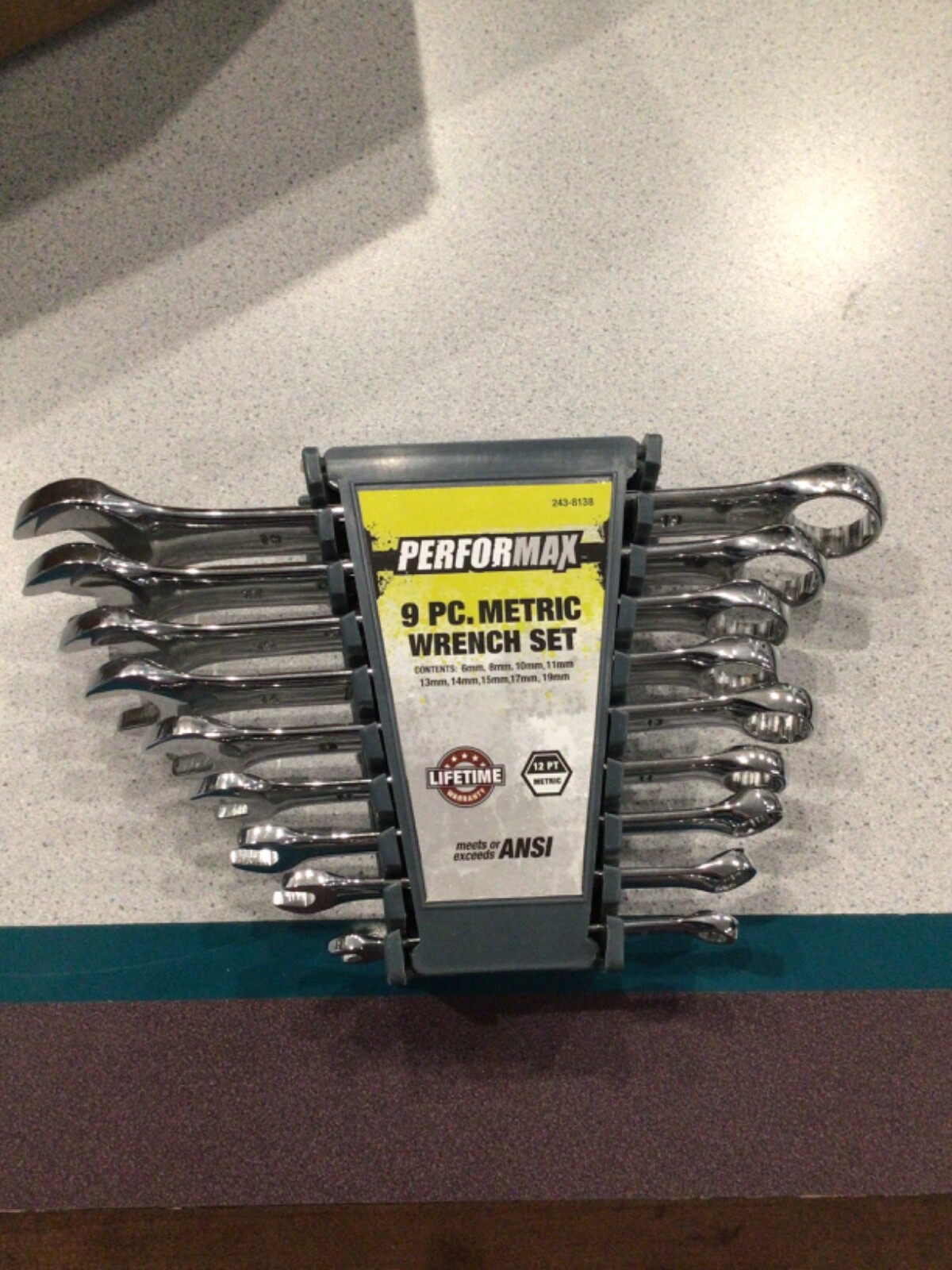new Performax 9 piece metric wrench set