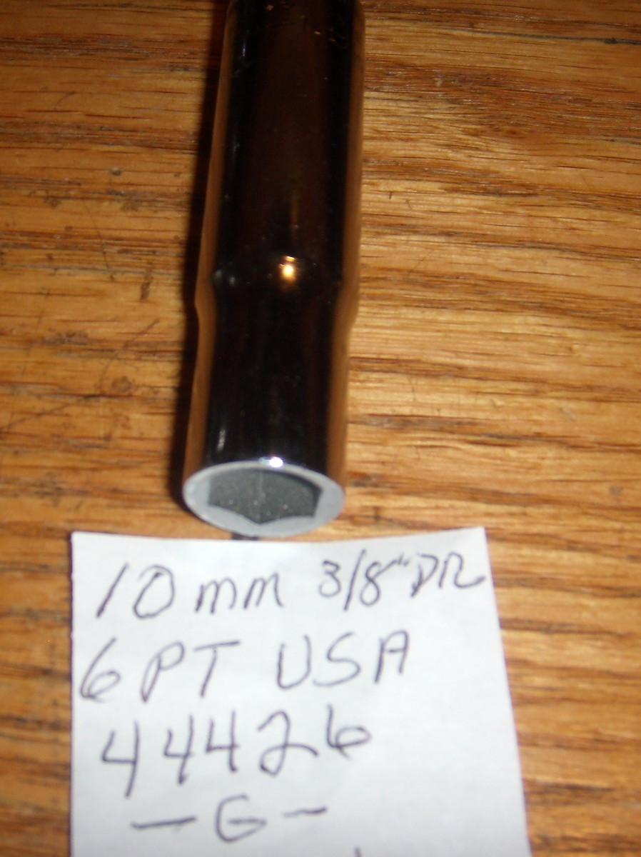 CRAFTSMAN 10MM DEEPWELL 3/8″DR 6PT.-G- SOCKET USA KNURL FREE SHIP # 44426