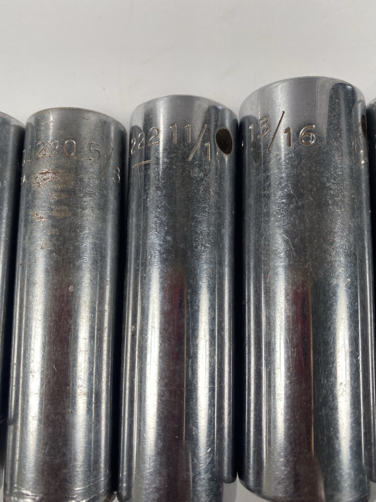 Vintage Fairmount USA Socket Set Lot 21 Pc Deep Std Handles SAE