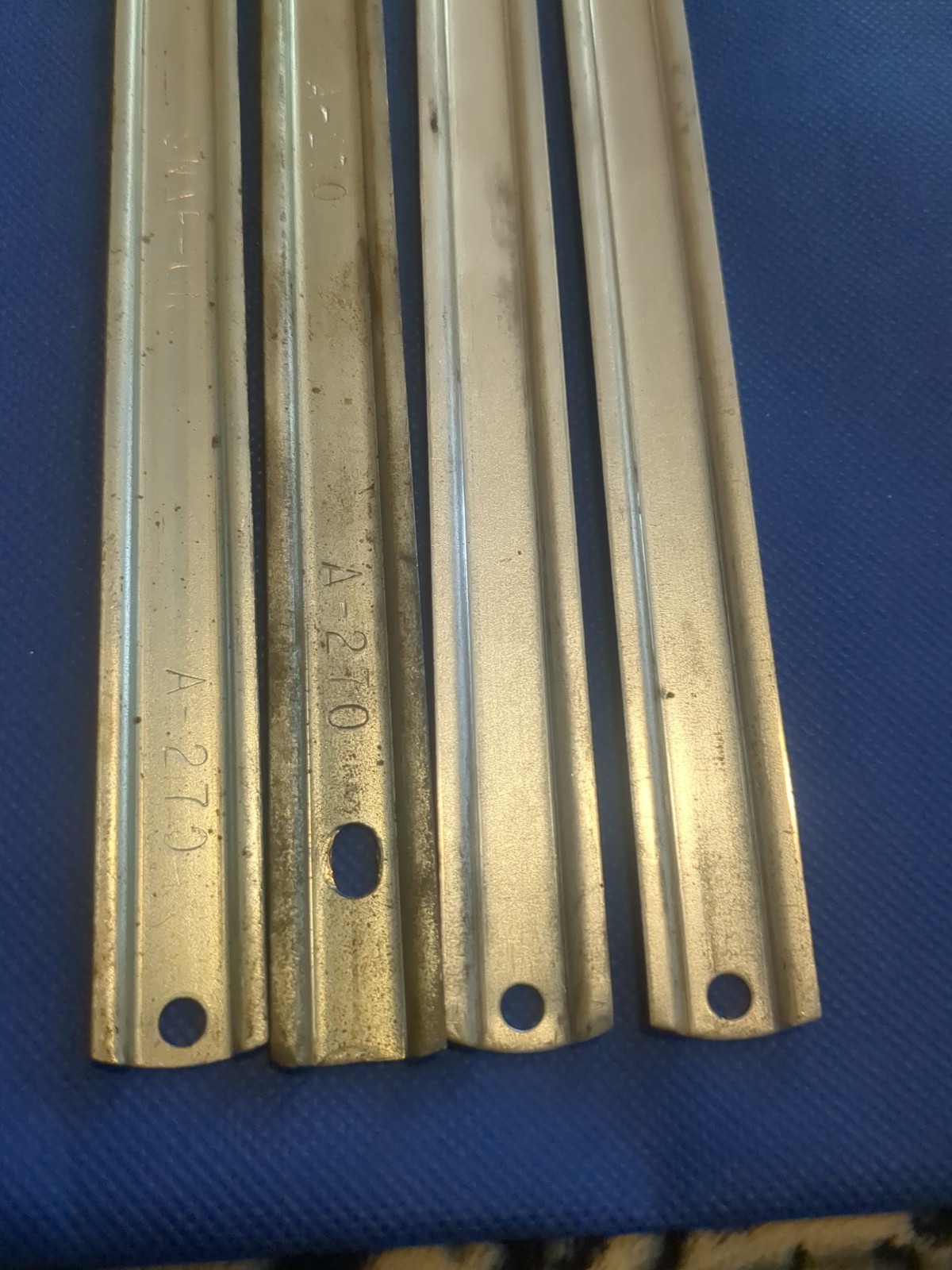 4 Snap On Tools A270 Socket Rail Organizer 16″ Length 1/2″ Drive no clips