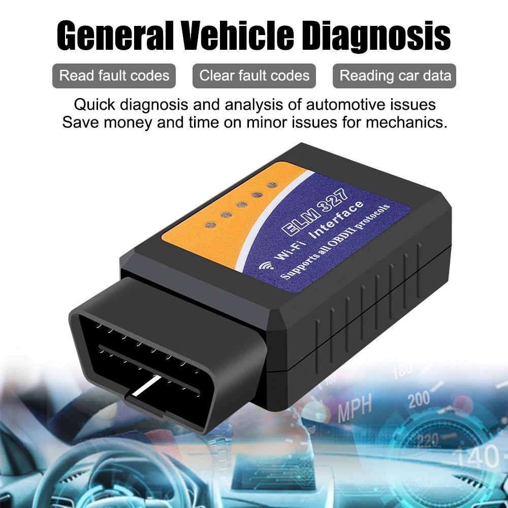 ELM327 WIFI V1.5 OBD2 Scanner OBDII Adapter Car Accessories For IOS Android 1PC