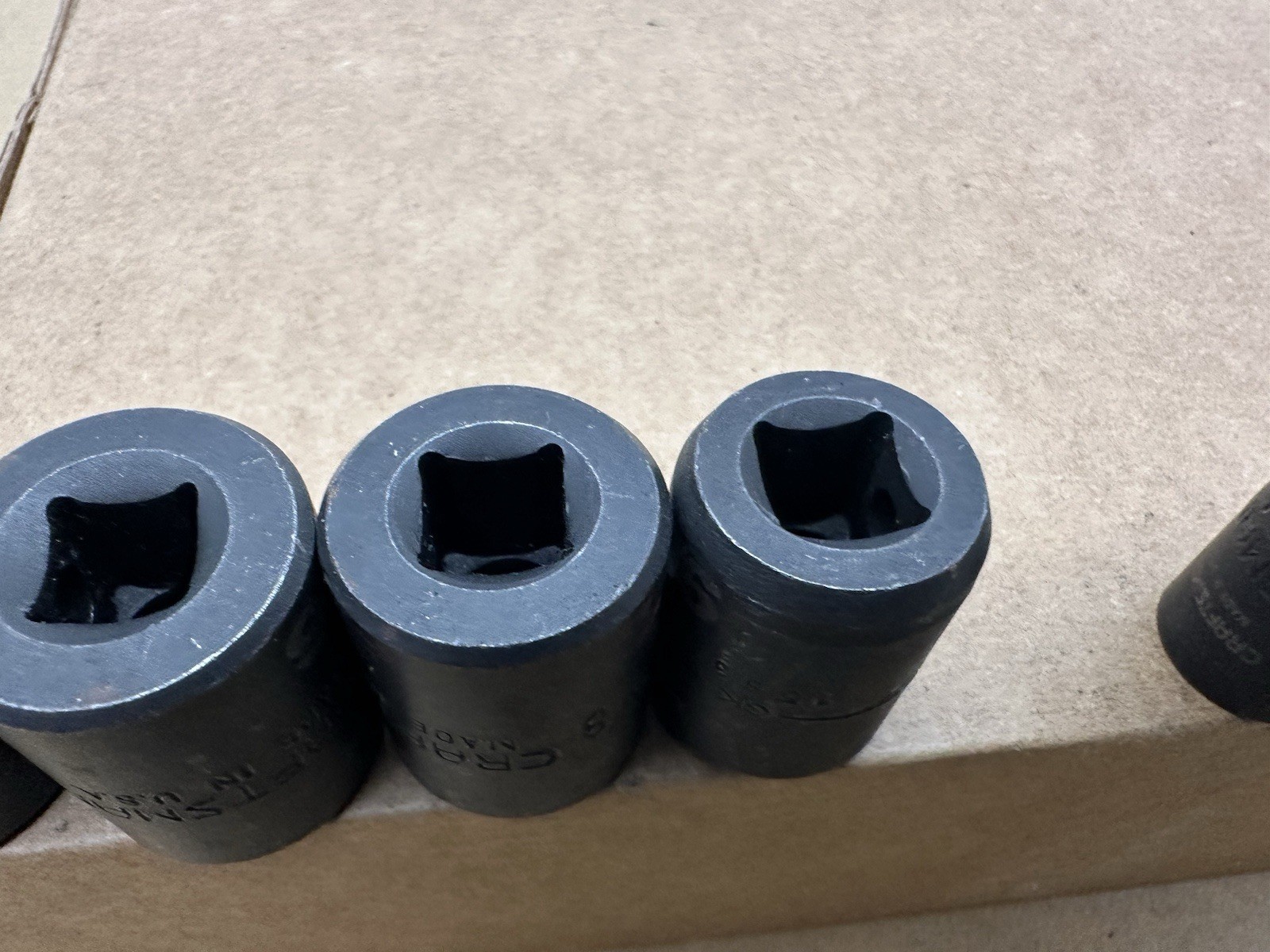 Craftsman GK 1/4″ to 3/4″ 6 Pt Shallow Impact Socket Set 3/8″ Dr 15880 USA *READ