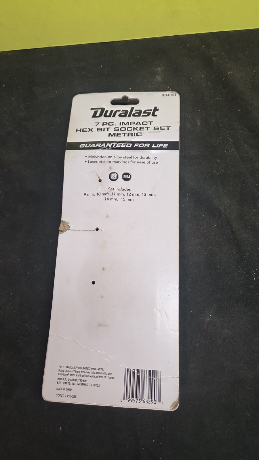 Duralast 7-Piece Impact Socket Metric Set 1/2 Inch