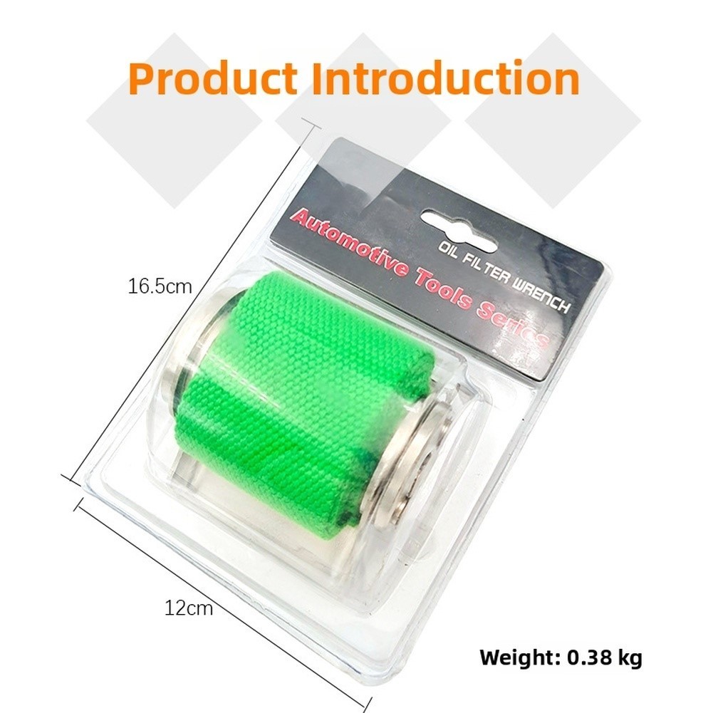 Lightweight Oil Filter Wrench 0.38kg with Non Slip Canvas Belt for Portable Use