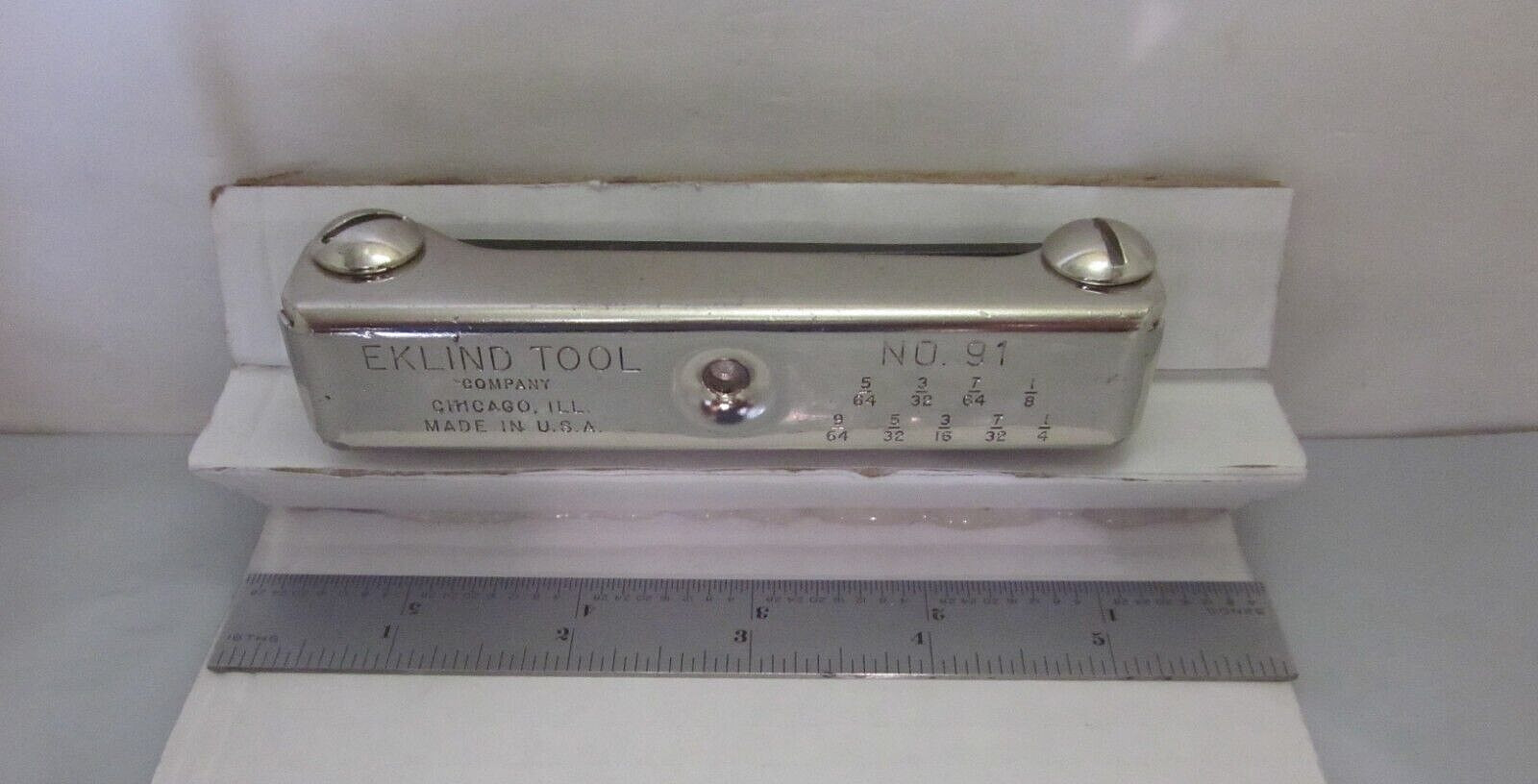 EKLIND TOOL No. 91 Folding Hex Keys Allen Wrench Set 9 Sizes SAE USA