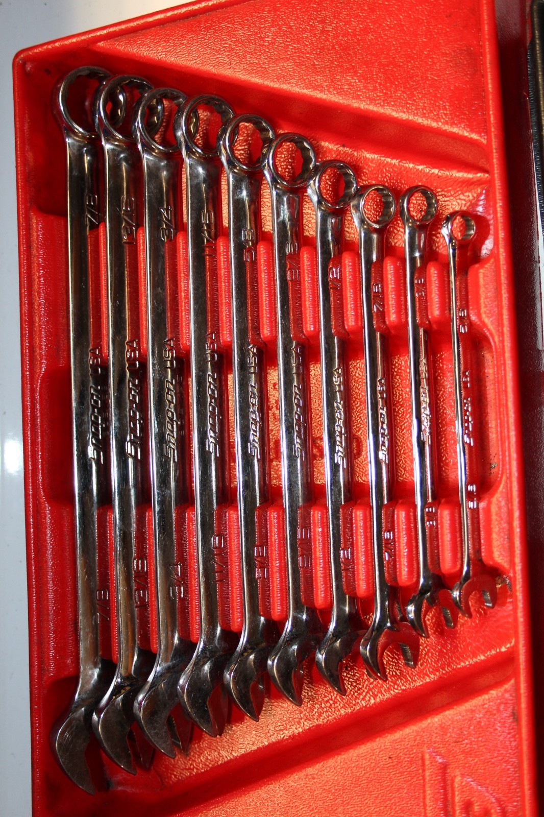 Snap-on SOEXM710 & SOEX710 20-Piece Flank Drive® Combination Wrench Set SAE & MM