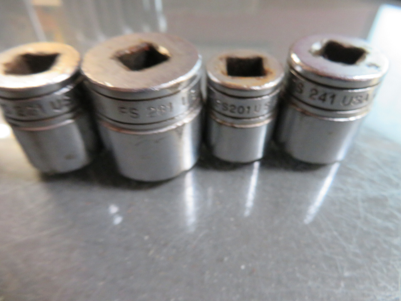 Snap On FS241,FS201,FS221,FS281 3/8 Drive 6-Point SAE 3/4/5/7/8 Shallow Socket