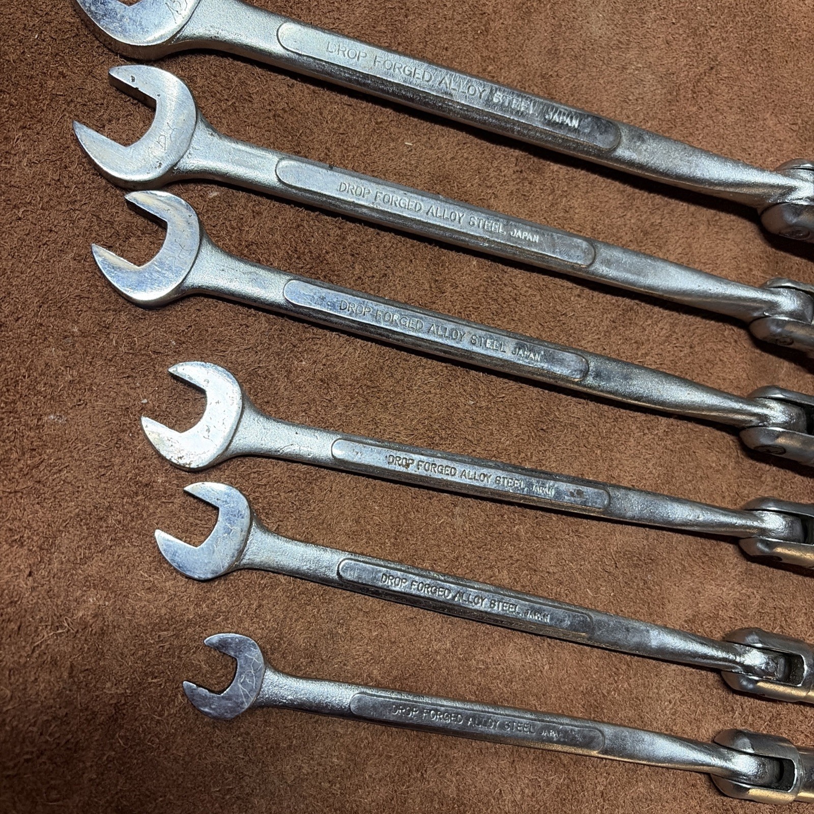 Allenite 3/8″ to 3/4″ SAE 12 PT Saltus Flex Combo Wrench Socket Set Rare Japan
