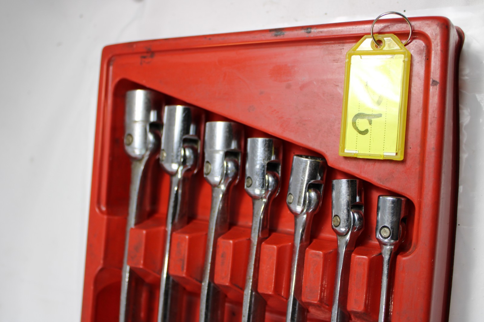 Snap On 7 Piece SAE Flex Head Socket Wrench Set FHO607B 3/8″ – 3/4″ IN TRAY