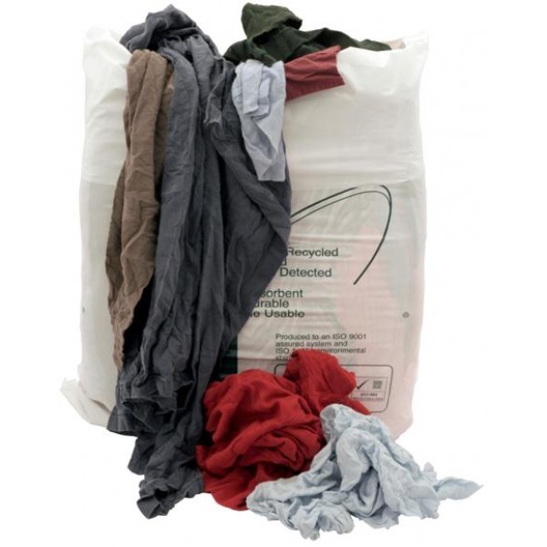 1 x 10kg General Purpose Industrial ‘Rags in a bag’ 100% Cotton