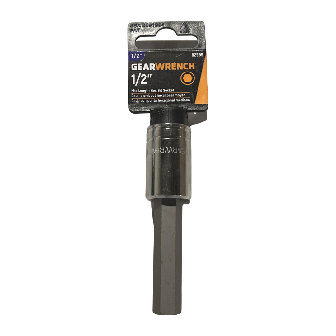 GearWrench 1/2″ Drive Mid Length 1/2″ Hex Bit Socket 82559