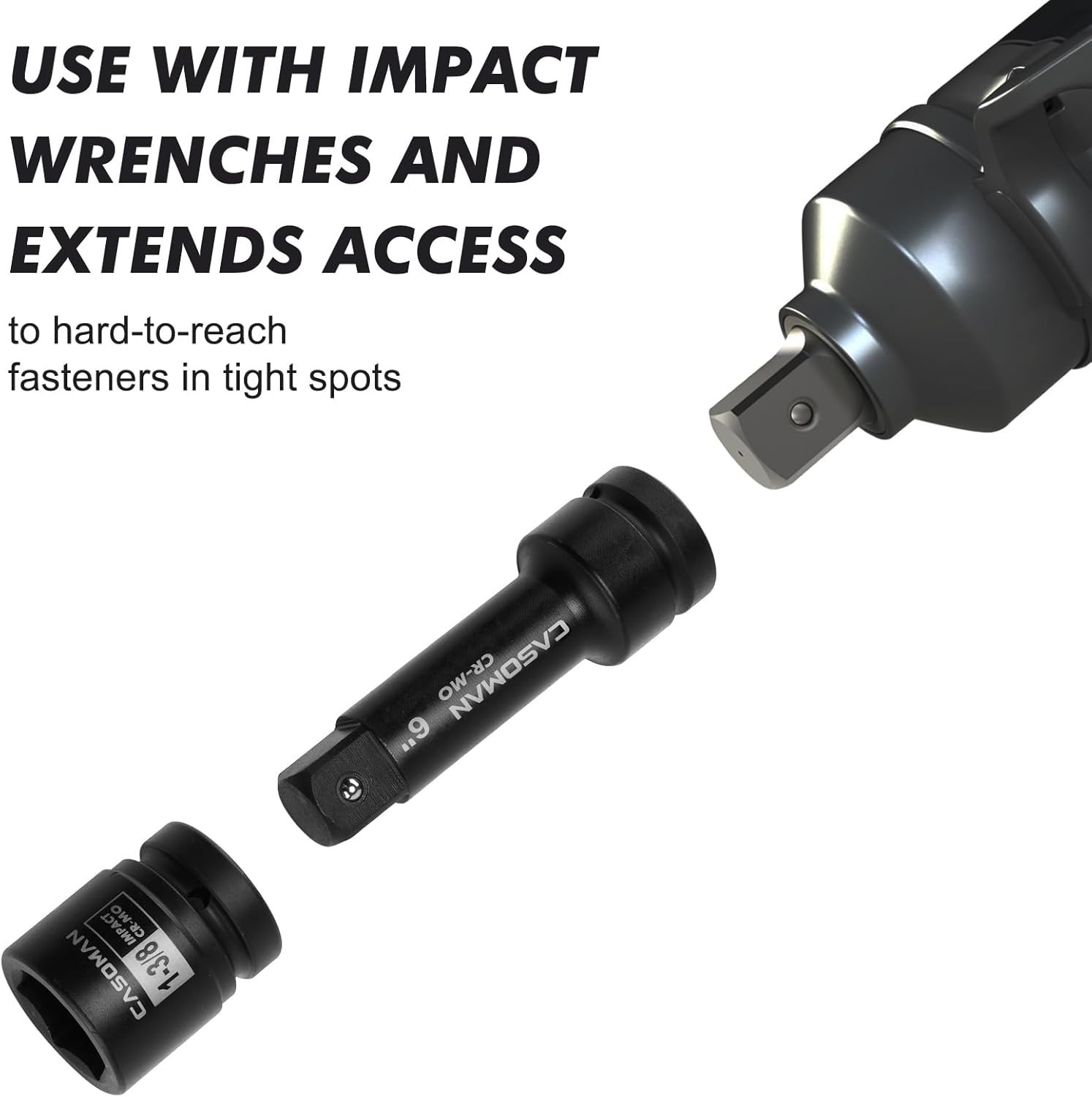 6″ & 10″ Impact Extension Bar Set – Quality with Black Phosphate Finish