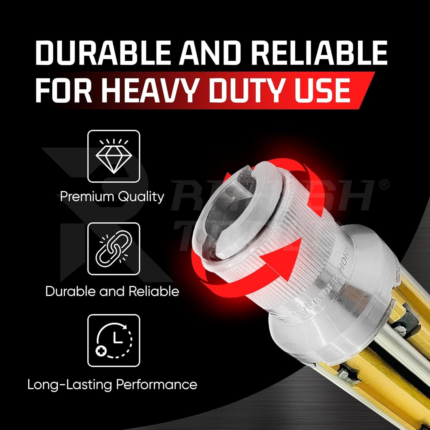 Engine Cylinder Hone Kit 62mm to 88mm Adjustable Handheld Honing Tool with 16…