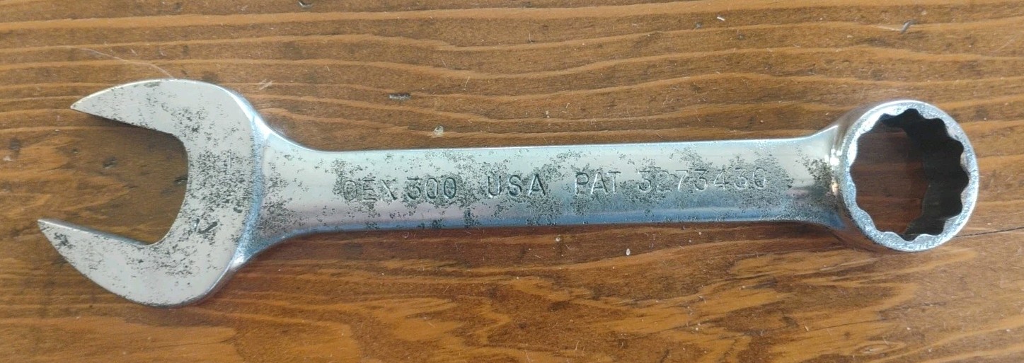 Snap-On Tools OEX300 5/16″ 12 Point SAE Short Combination Wrench Chrome USA