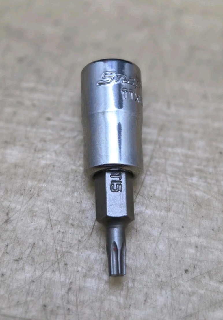 New Snap On Tools TTX15E – 1/4″ Drive T15 Standard TORX Bit Chrome Socket