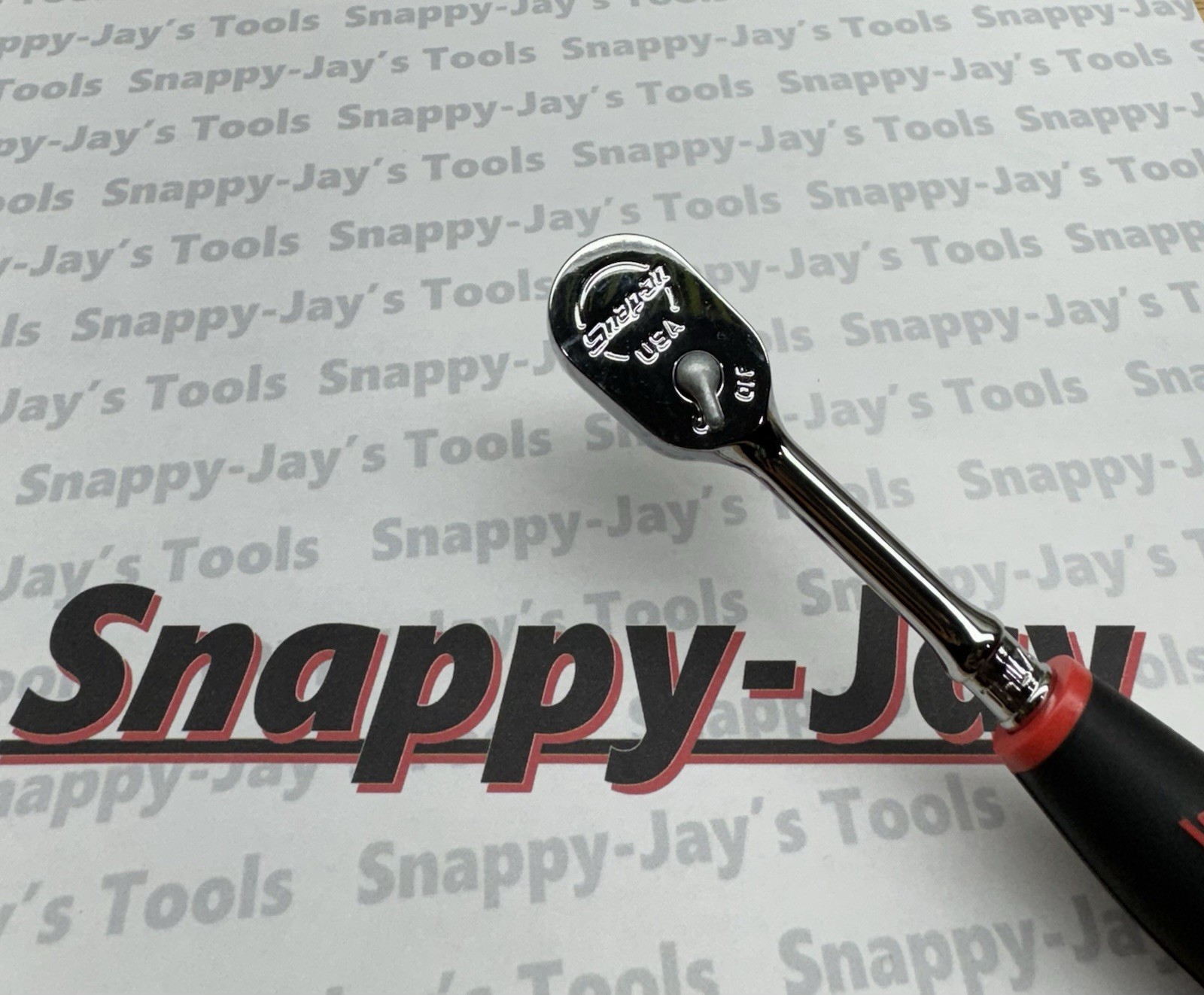 Snap-on Tools USA NEW 1/4″ Drive RED Soft Grip Long Handle Ratchet THL72