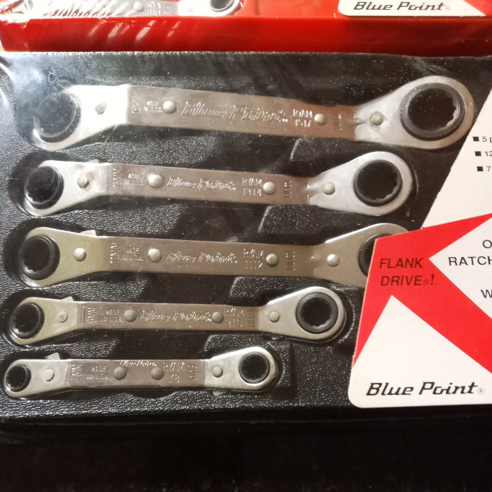 BLUE POINT TOOLS SAE/METRIC RATCHET WRENCHES 25° Offset Ratcheting Box Wrench