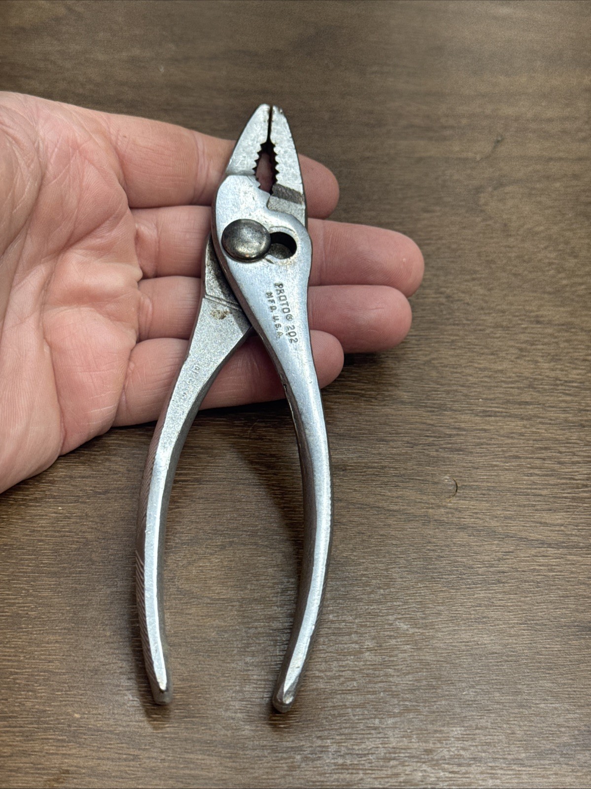 Proto 202 Thin Nose Slip Joint Pliers