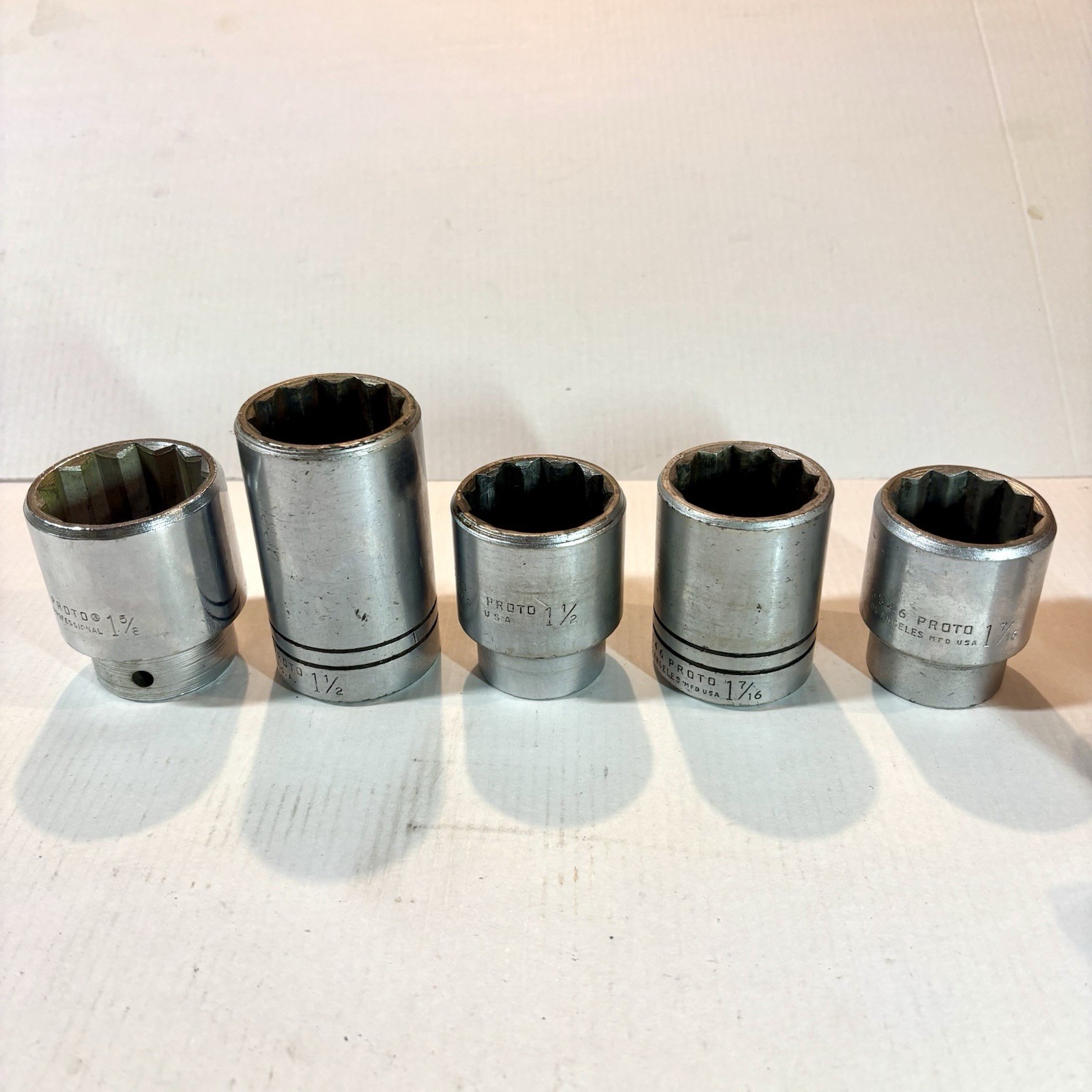 Proto 3/4” Drive 17 Piece Set Sockets Ratchet Extensions Adapters