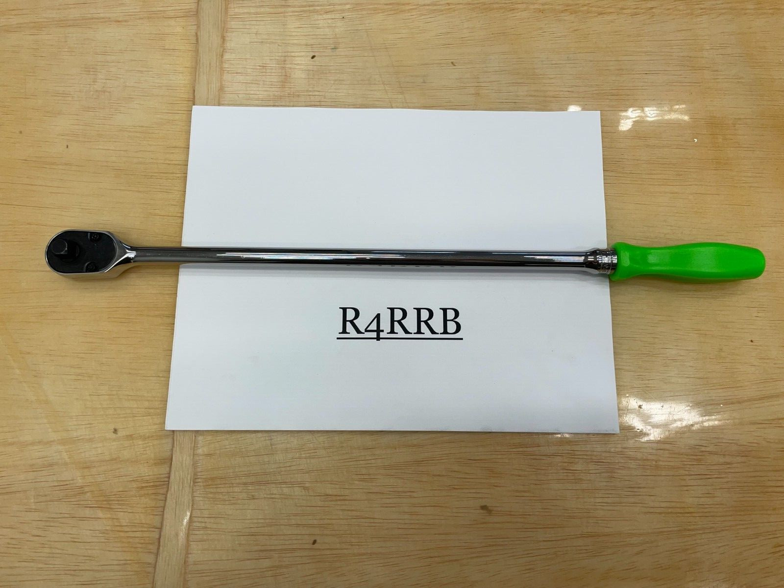 Snap-on Tools NEW GREEN 3/8″ Drive Hard Grip Extra-Long Fixed Ratchet FHLLD80G