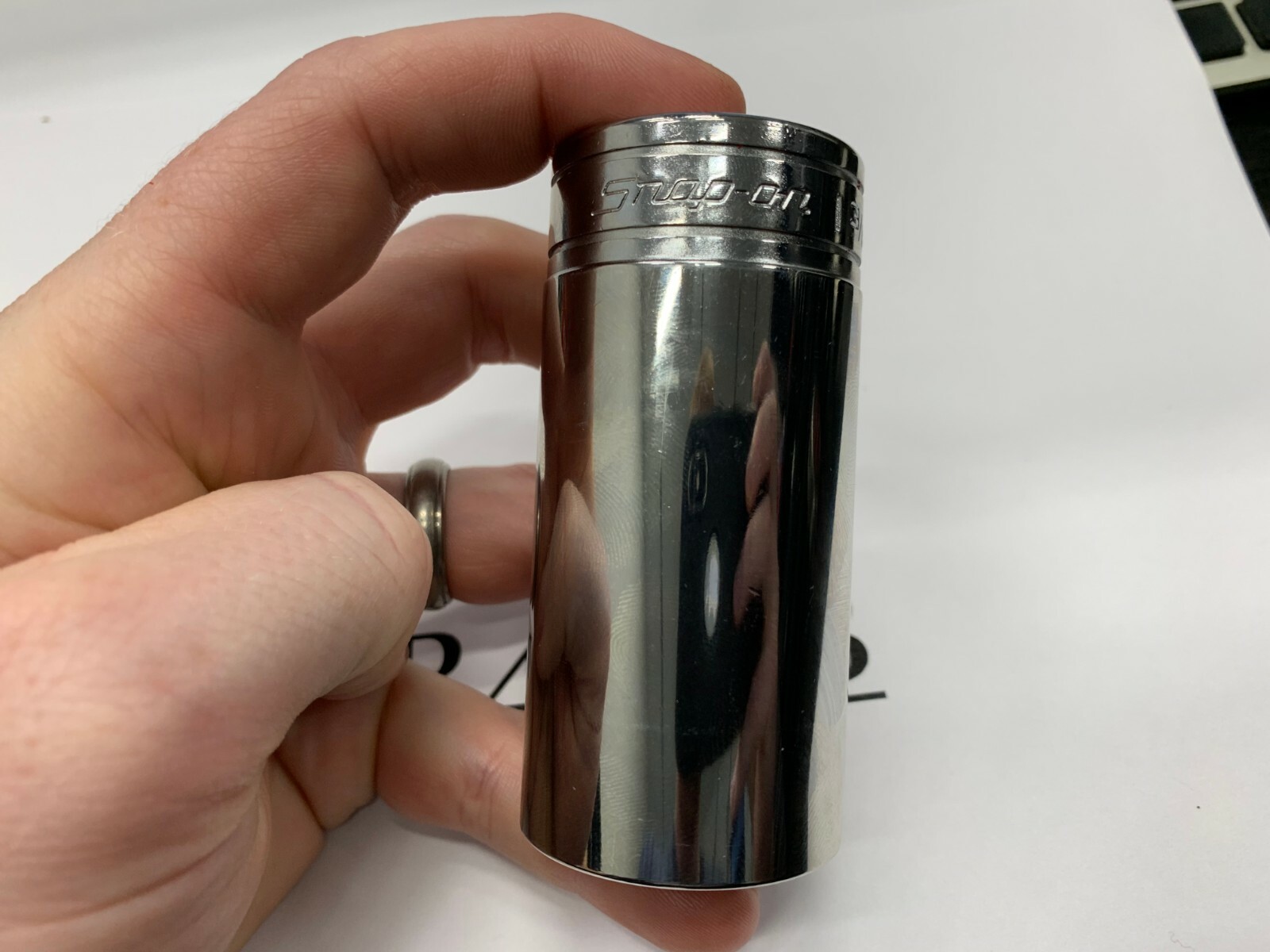 Snap-on Tools USA NEW 1/2″ Drive 1-3/16″ SAE Deep 6 Point Chrome Socket TS381