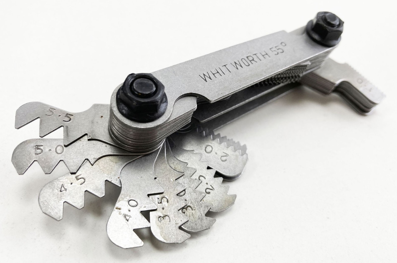 51pc Thread Pitch Gauge Metric Whitworth 55° 60° Screw Gauge Internal External