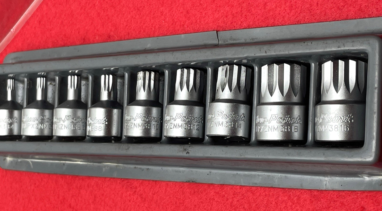 NICE BLUE POINT 9PC METRIC TRIPLE SQUARE STUBBY BIT DRIVER SOCKET SET 3/8″ DRIVE