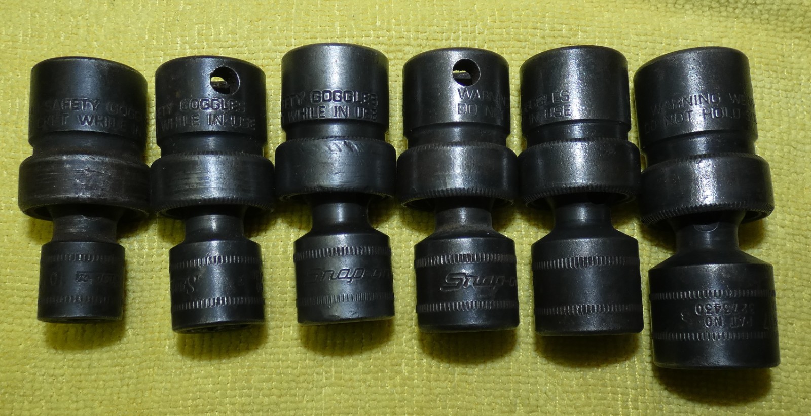 Metric Impact 6pc Snap On 3/8” 6 Point Swivel Sockets IPFM 10 12 13 14 15 17 MM