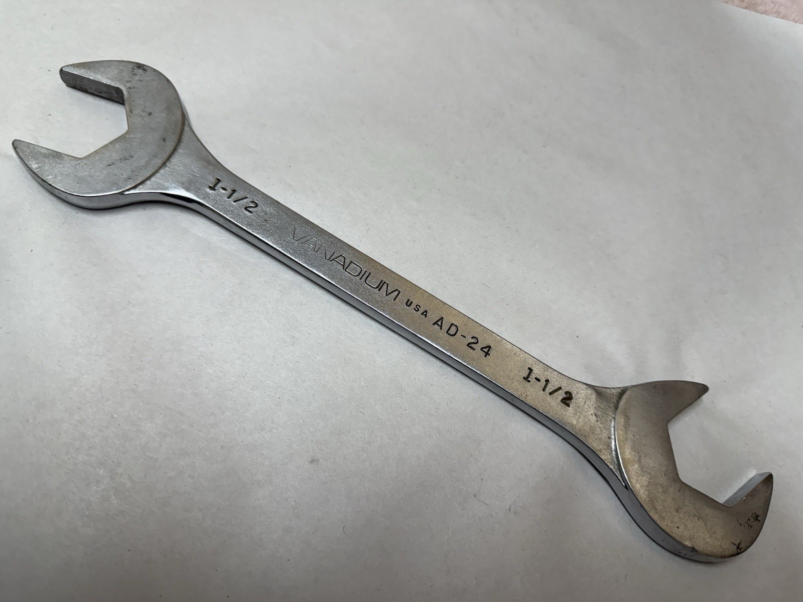 1-1/2″ USA Vanadium Tool Co Ohio SAE 4 Way Open End Angle Wrench AD-24 Line