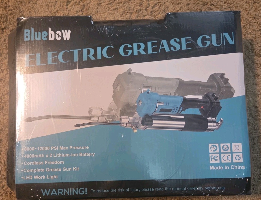 Bluebow Cordless Electric Grease gun