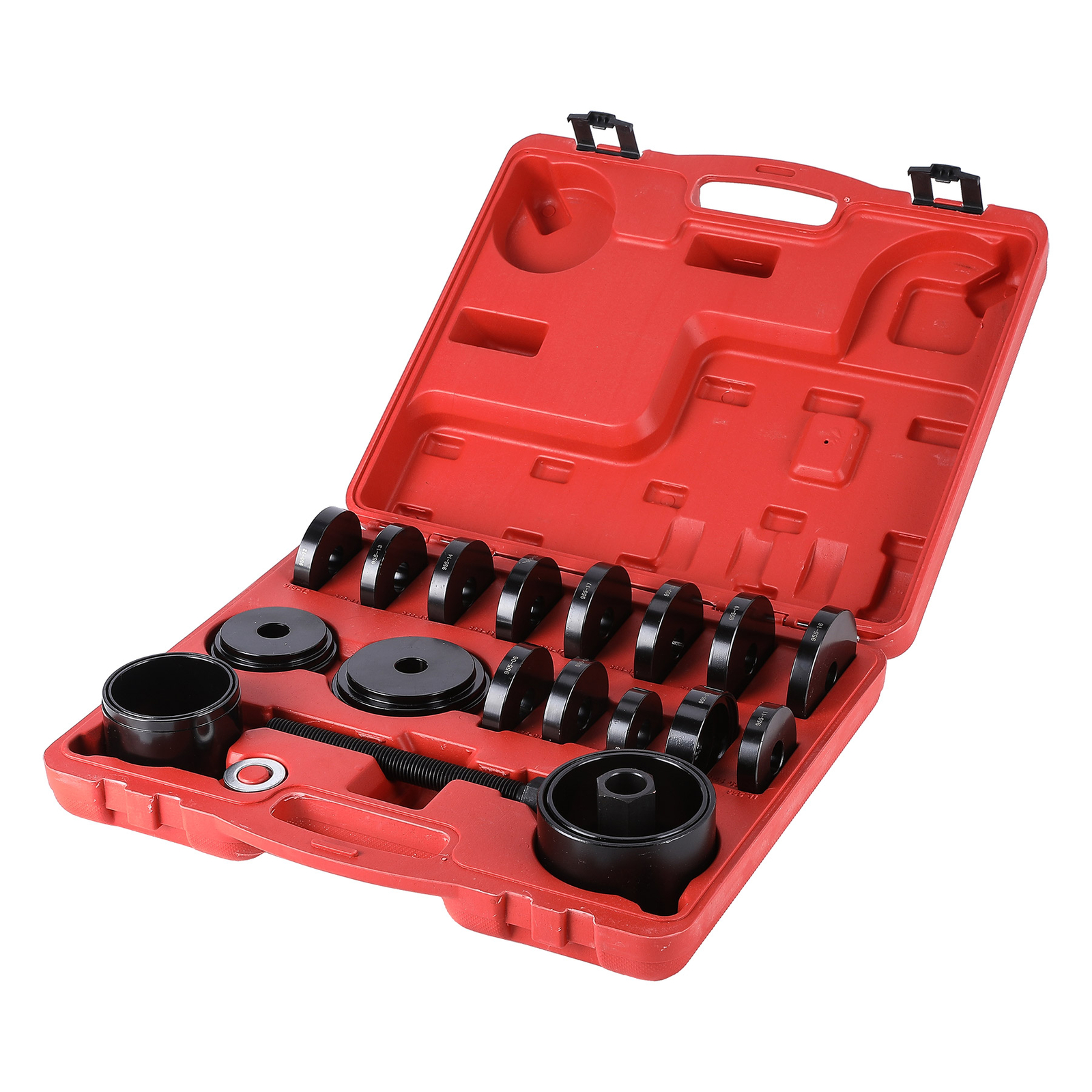 OMT FWD Front Wheel Bearing Press Kit Removal Adapter Puller Pulley Tool w Case