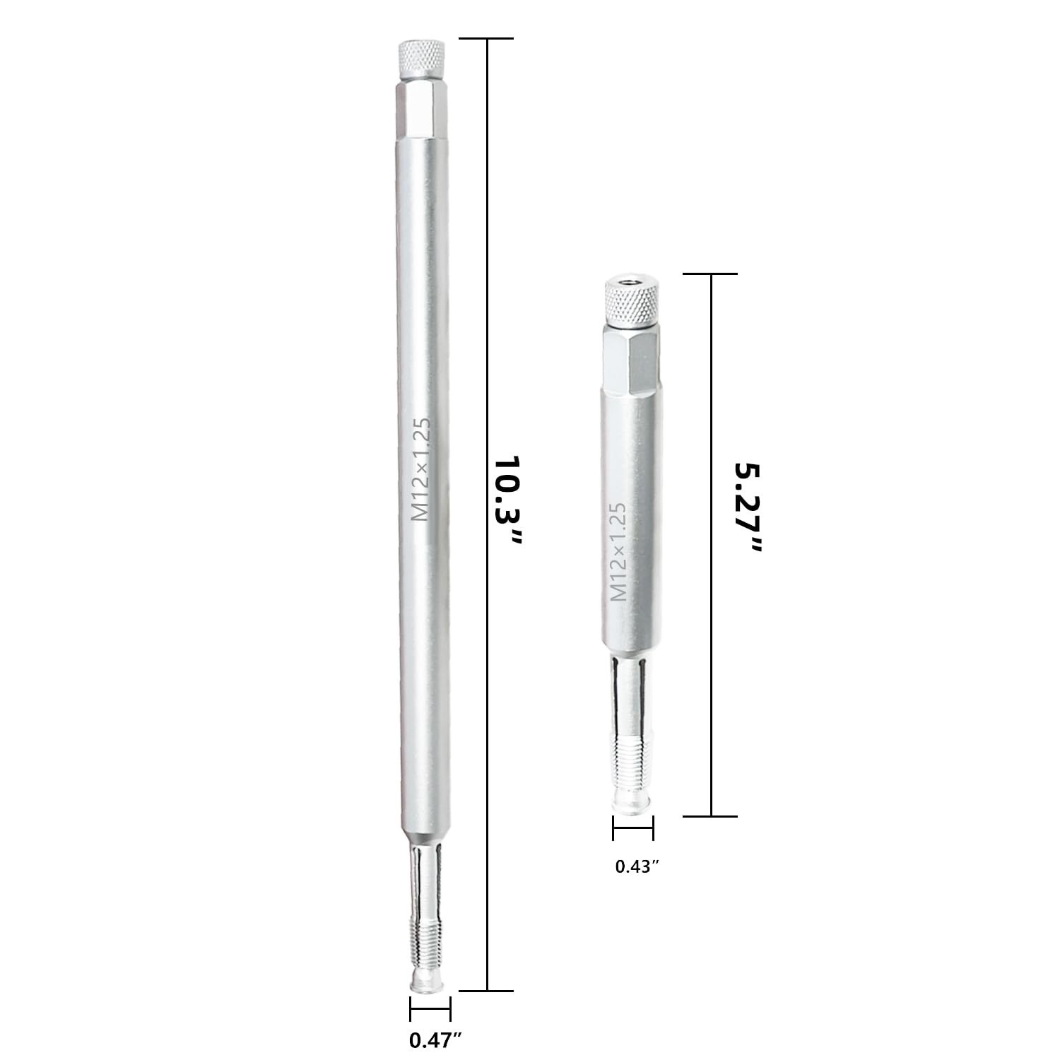 12mm Spark Plug Thread Repair Tool Kit – M12x1.25 Back Tap & Chase Taps, 2-Pack