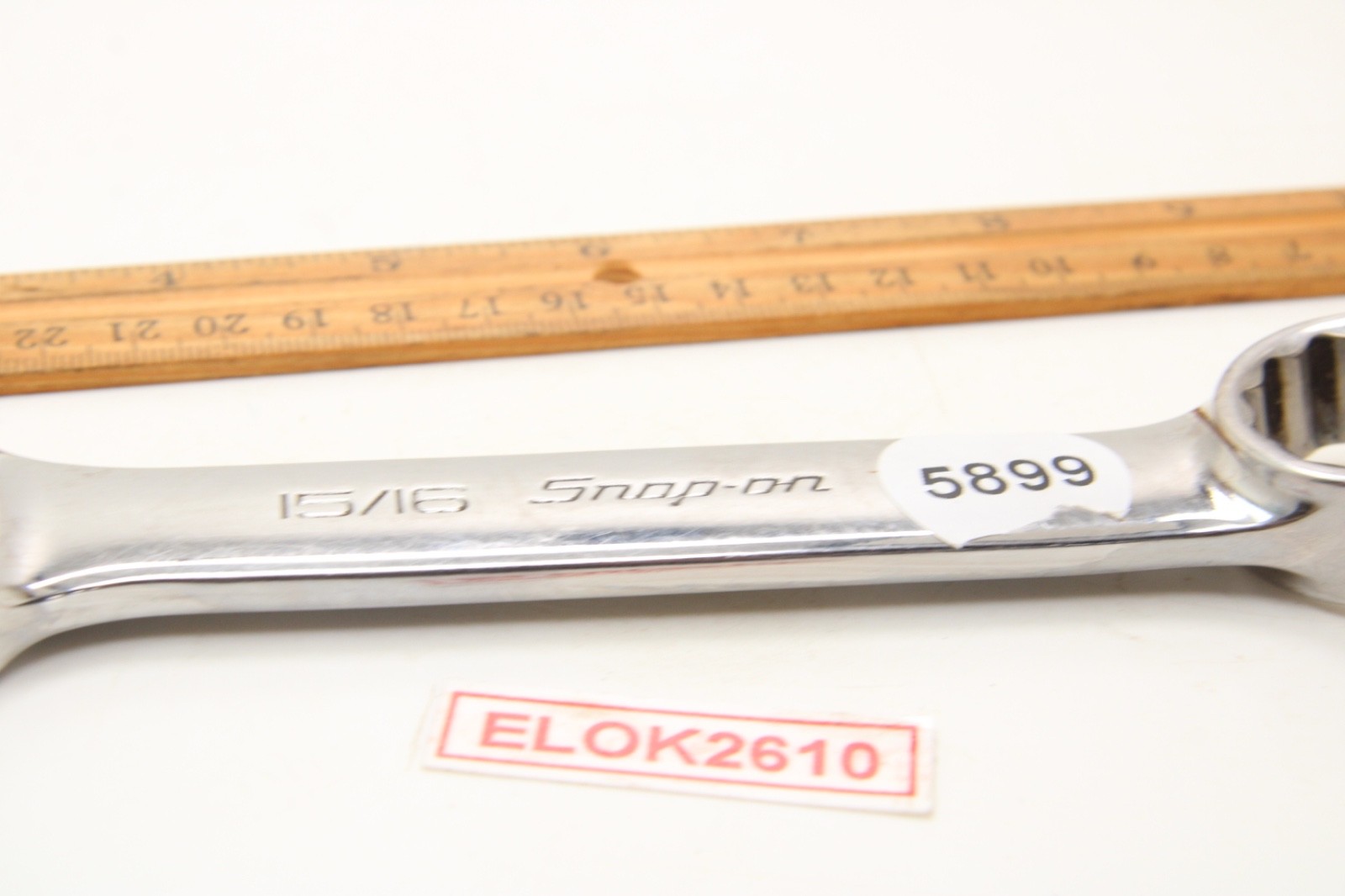 Snap-On OEX300B 15/16″ 12 Point SAE Chrome Stubby Combination Wrench USA