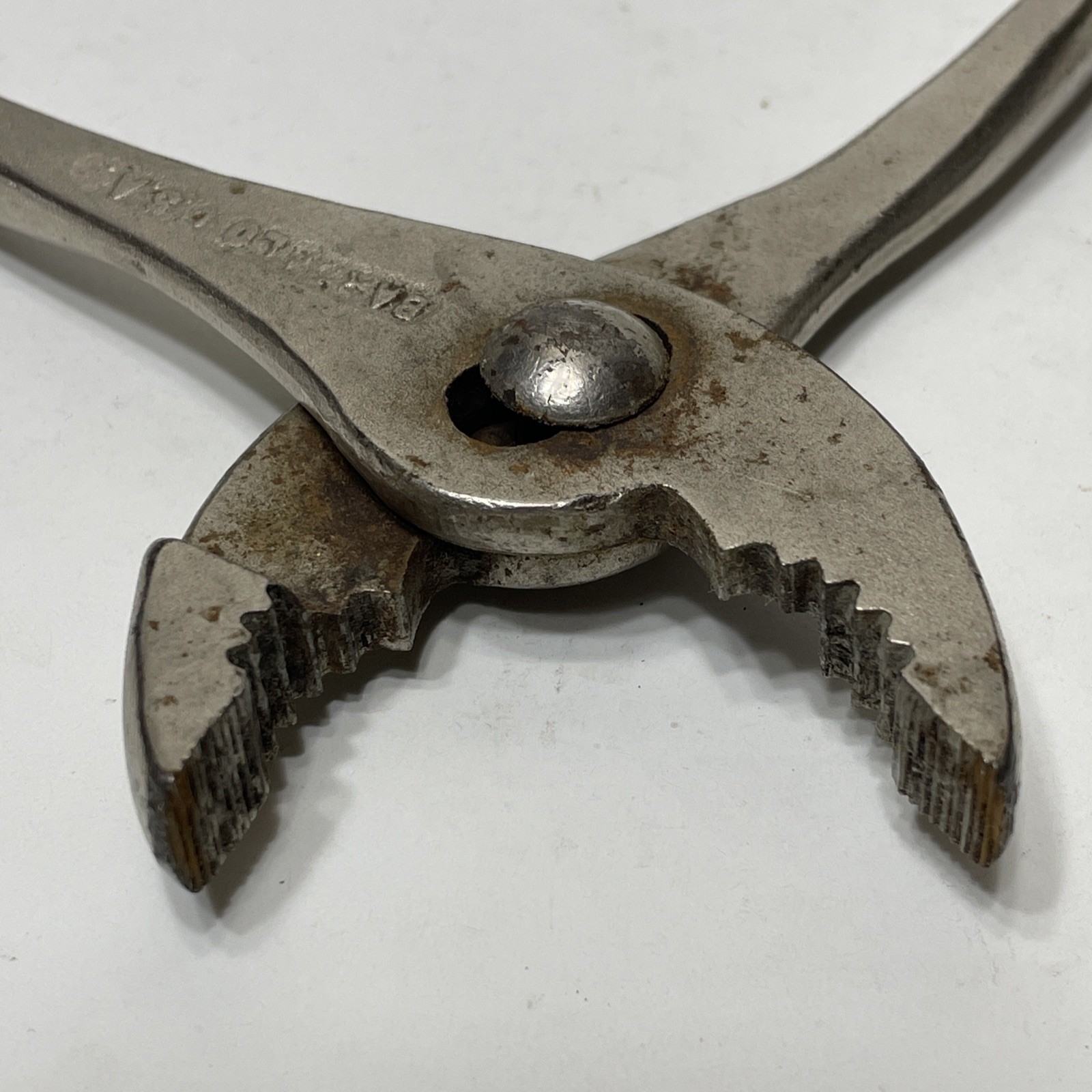Barcalo Slip Joint Pliers Made In USA Chrome Vintage 6.5″ Buffalo