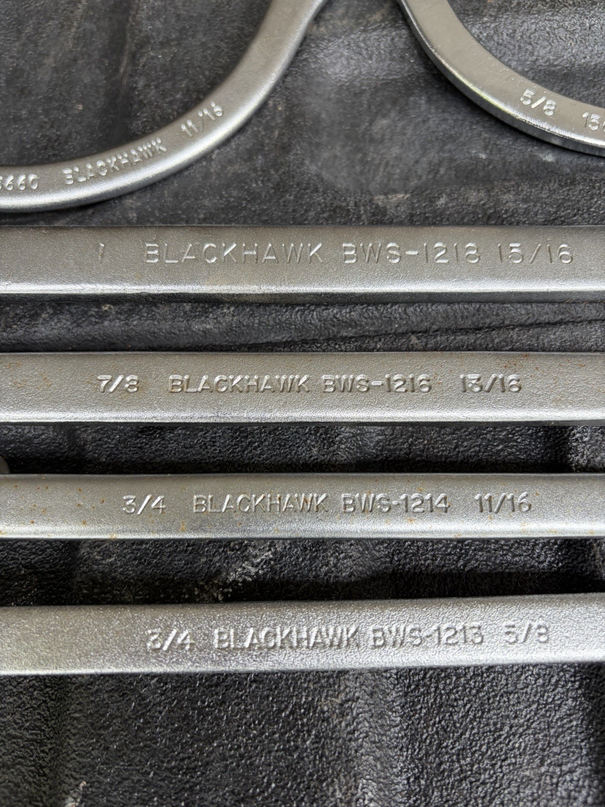 Set Of 6 Blackhawk USA Wrenches Double Box End Wrenches And U Wrenches