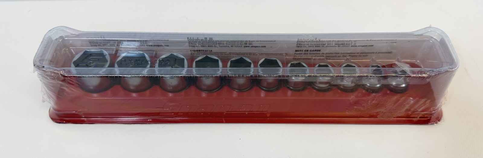 NEW Snap on 211FSY 3/8″ drive (1/4, 5/16, 3/8-7/8″) 6-point Shallow Socket Set