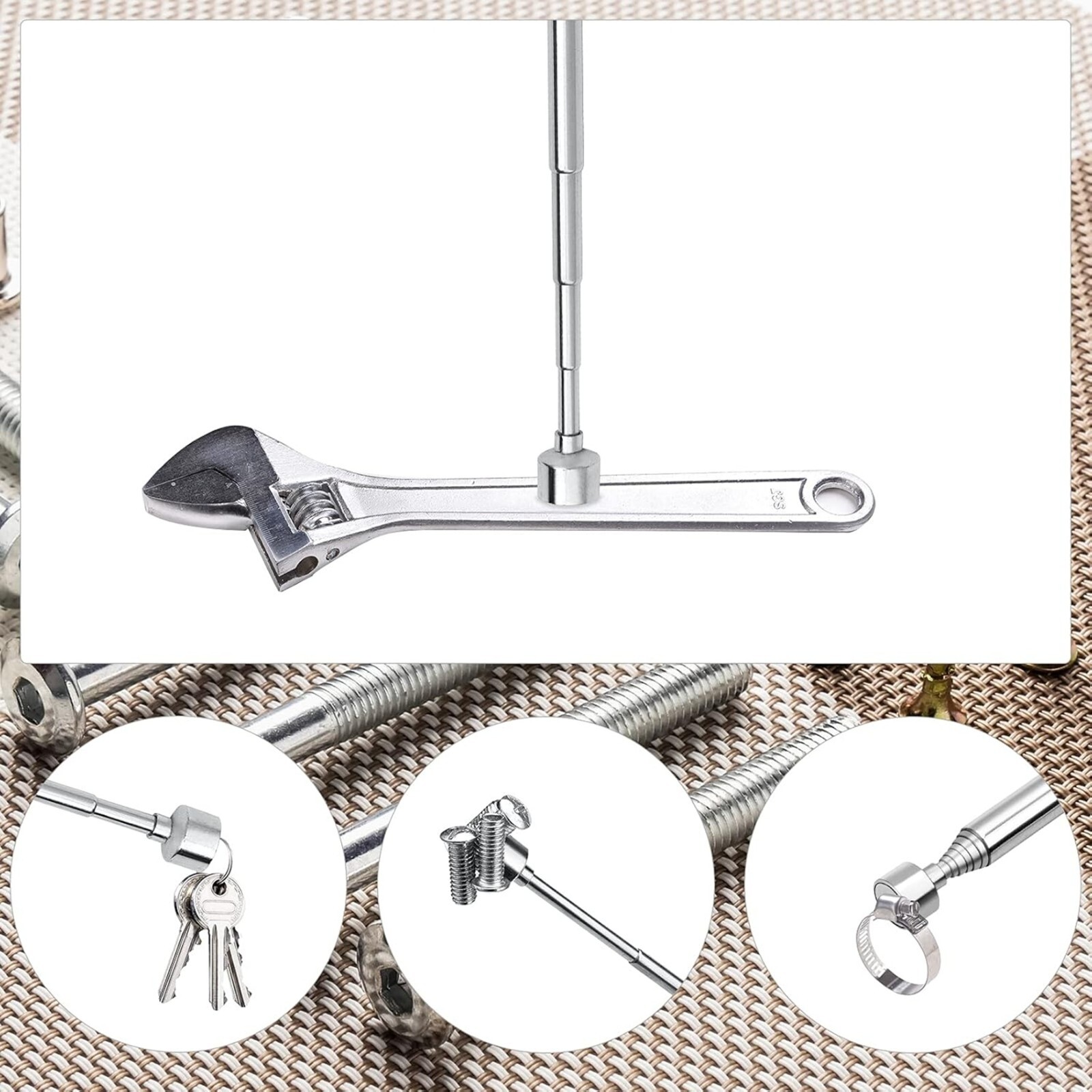 Telescopic Magnetic Pick Up Tool Long Reaching Extendable Extending 3lb Pen UK